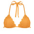 Bikini Oberteil Scallop Lurex, Orange