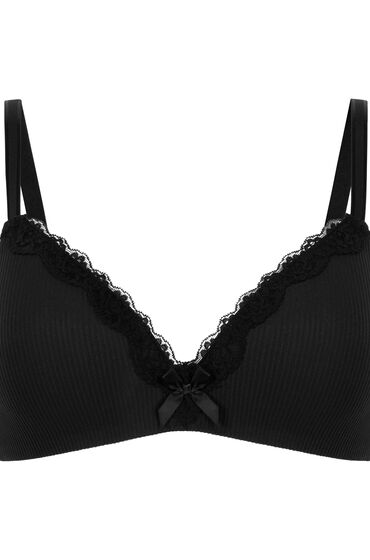 Thumbnail - Hunkemöller Vorgeformter BH ohne Bügel Lola Schwarz