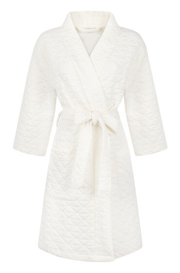 Thumbnail - Hunkemöller Gesteppter Bademantel Weiß