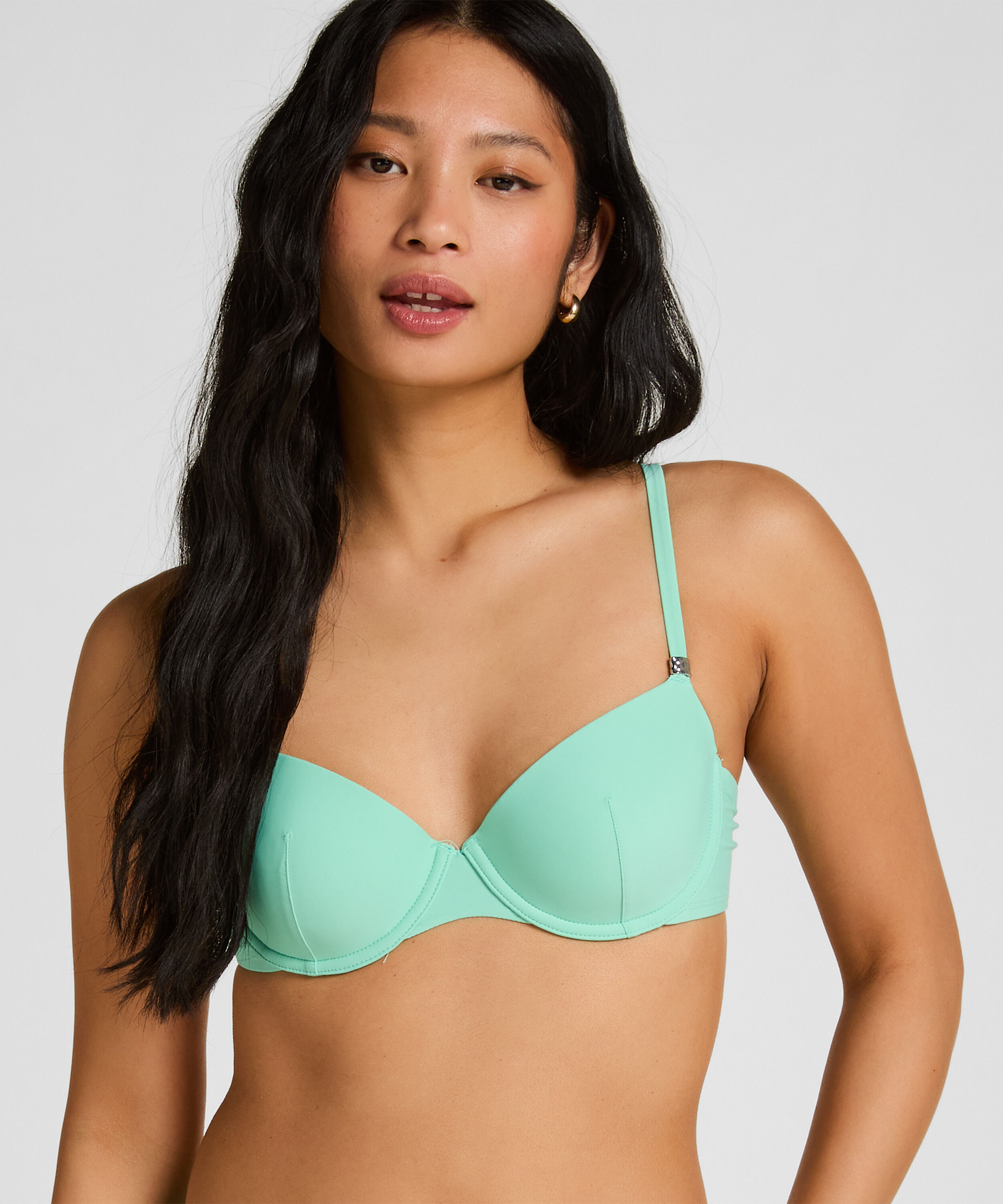 Luxuriöses Bügel-Bikini-Top mit Polsterung