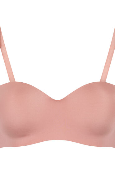 Thumbnail - Hunkemöller Gepolsterter trägerloser Push-Up BH mit Bügeln Smooth Rosa
