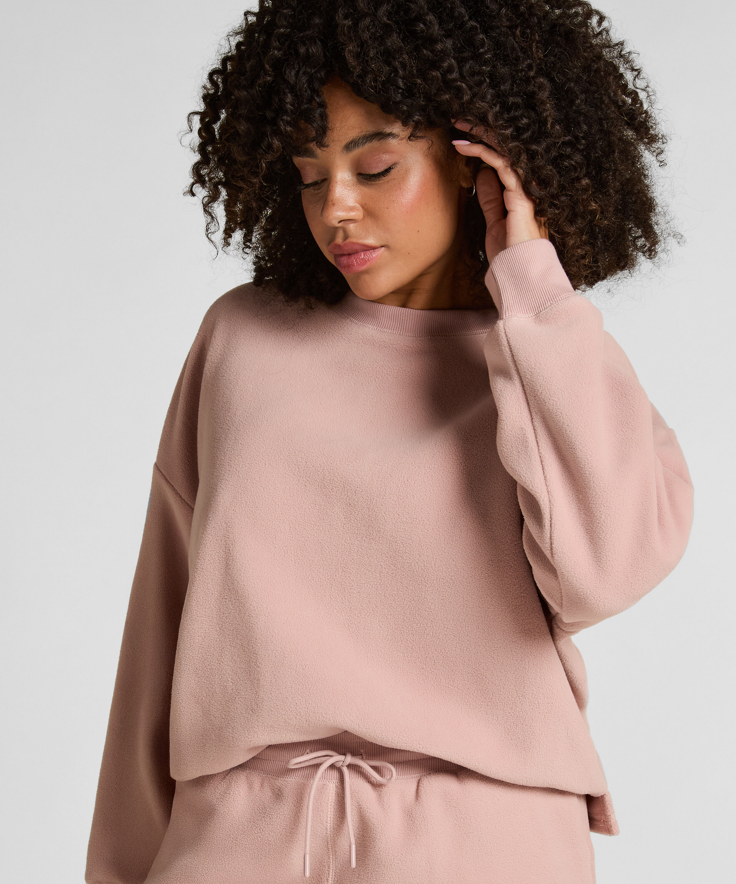 Sportliches Top Fleece, Rosa