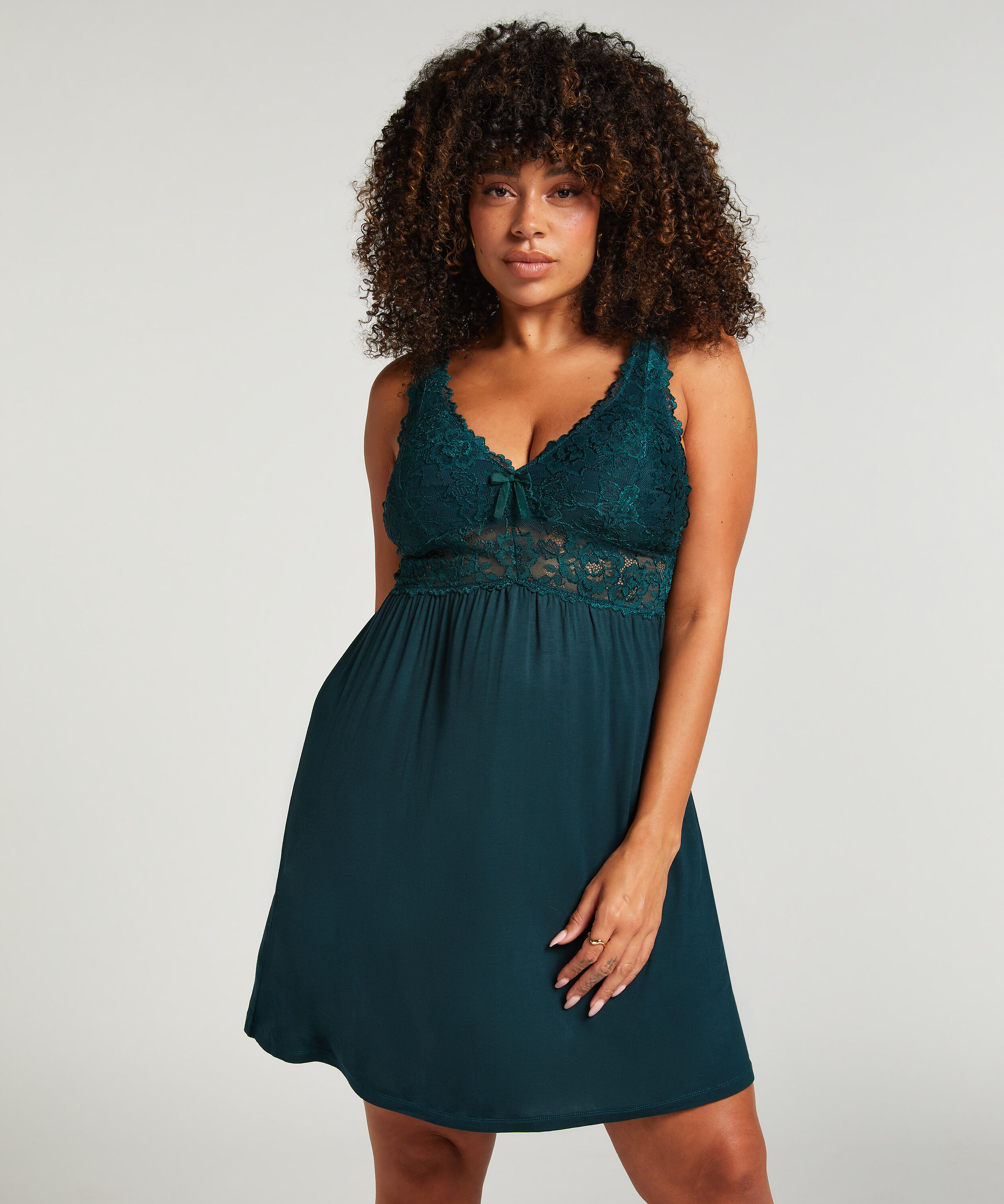 Slipdress Nora Lace, Grün Slipdress Nora Lace, Grün