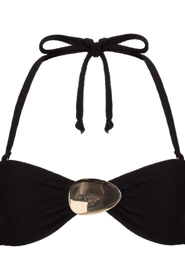 Thumbnail - Hunkemöller Cabo Bandeau-Bikini-Top Schwarz