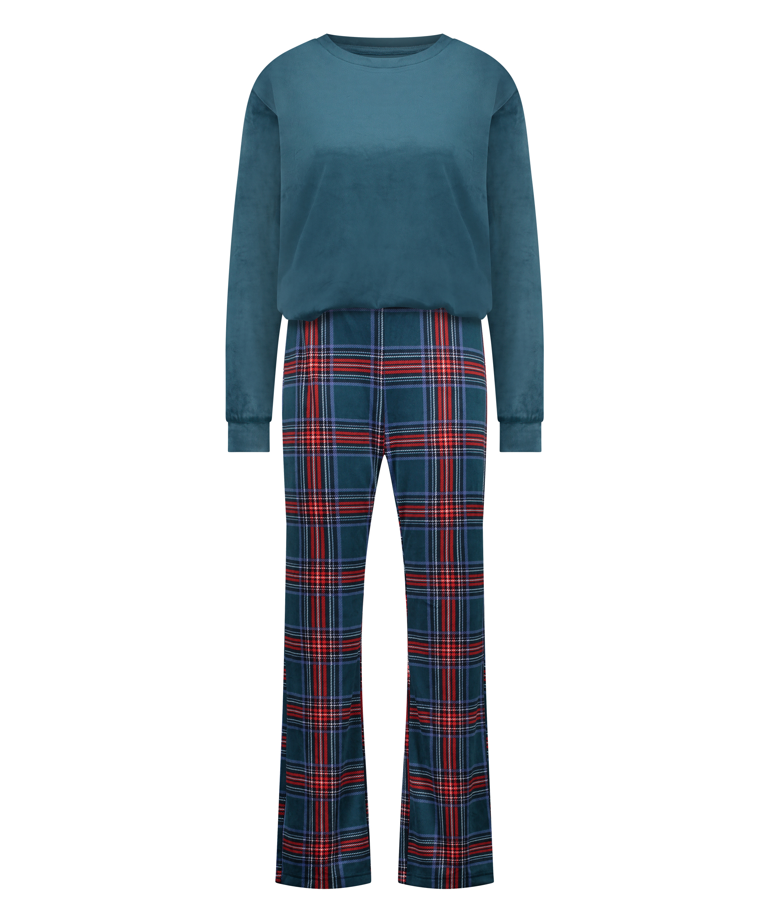 Pyjama-Set mit Tasche, Blau, main