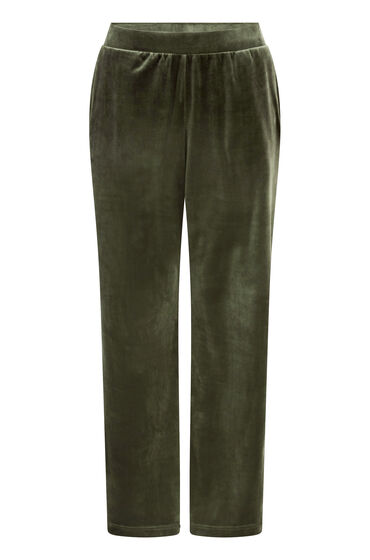 Thumbnail - Hunkemöller Pyjamahose aus Samt Grün