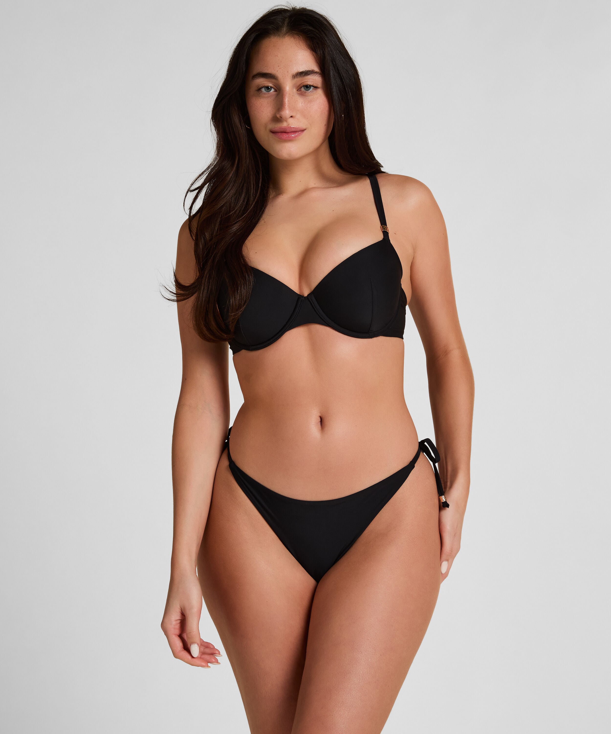 Thong Bikinihose Luxe, Schwarz Thong Bikinihose Luxe, Schwarz