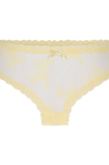 Thumbnail - Hunkemöller Brazilian V-shape Mesh Gelb