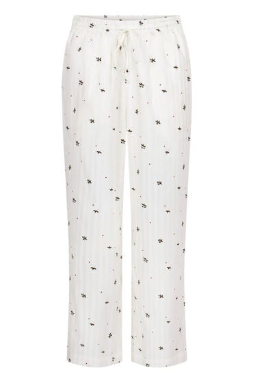 Thumbnail - Hunkemöller Pyjamahose Mistelzweig Weiß