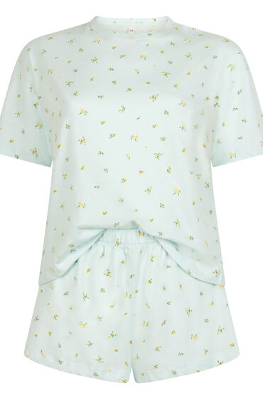 Thumbnail - Hunkemöller Pyjamaset Baumwoll Grün