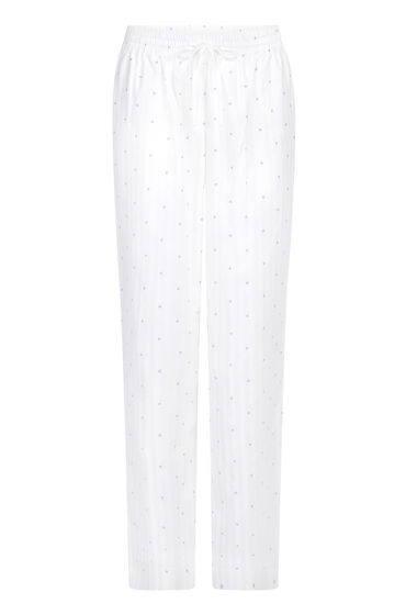 Thumbnail - Hunkemöller Jacquard Hearts Regular Pyjamahose Blau