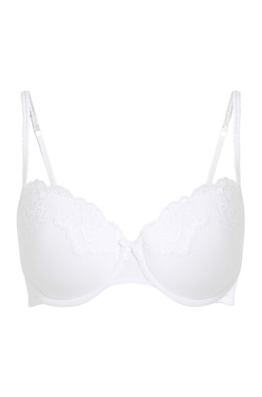 Thumbnail - Hunkemöller Vorgeformter Bügel-BH Secret Lace mit Spitze Weiß