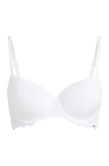 Thumbnail - Hunkemöller Vorgeformter Bügel-BH Angie mit Spitze Weiß