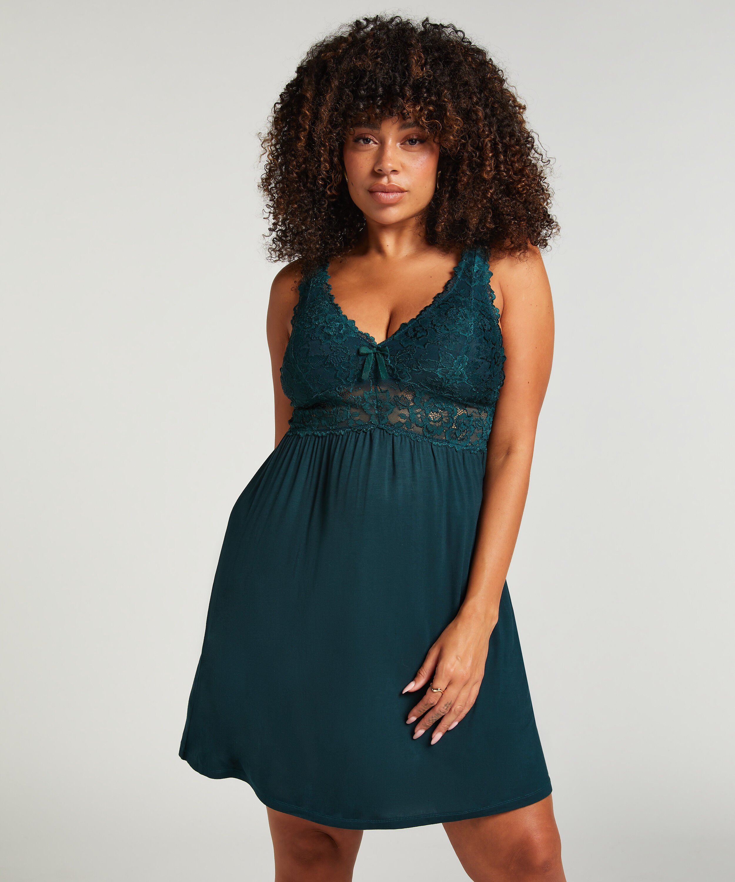 Slipdress Nora Lace, Grün Slipdress Nora Lace, Grün