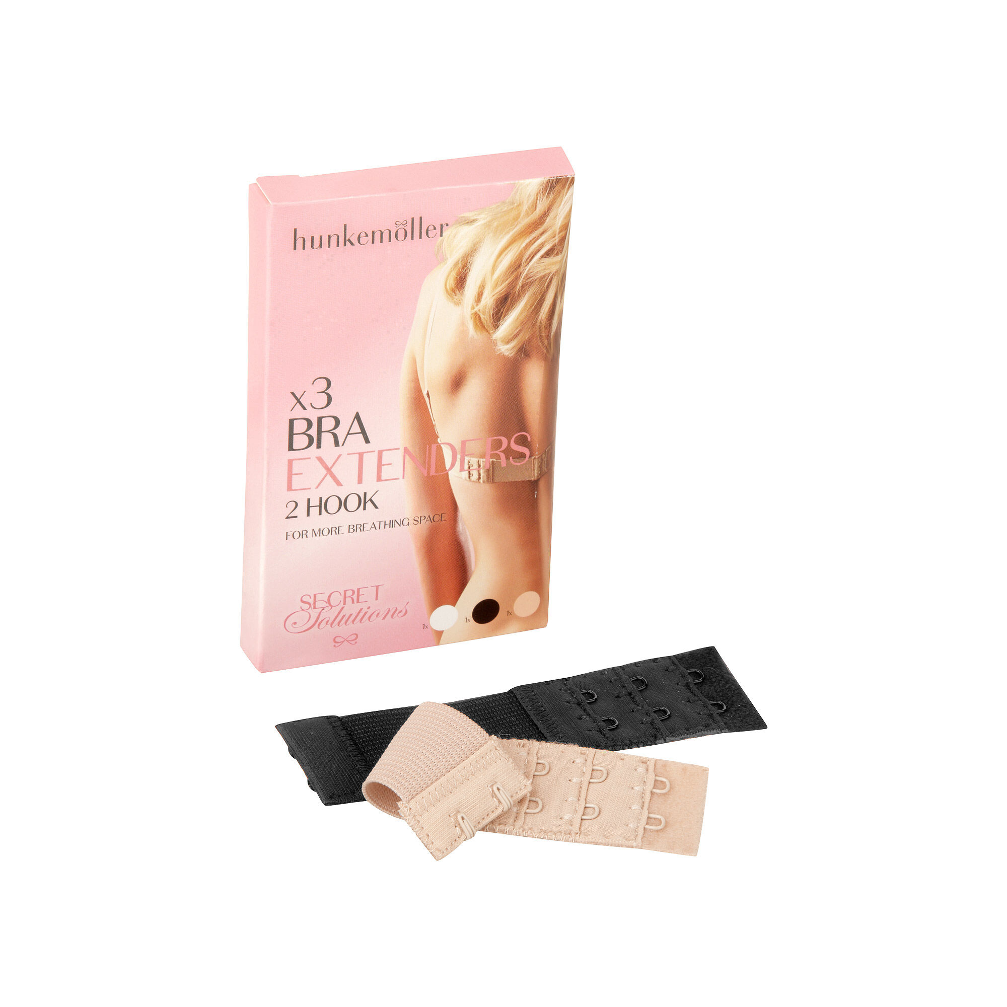 3er-Pack BH-Verlängerungen, Weiß