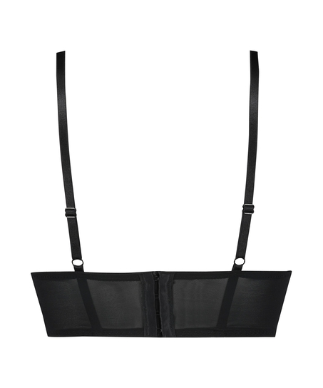 Vorgeformter Longline-B&uuml;gel-BH Allison Rebecca Mir, Schwarz