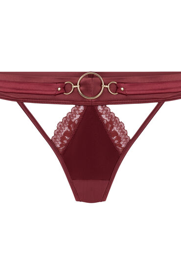 Thumbnail - Hunkemöller Marjolein String mit hohem Beinausschnitt Rot