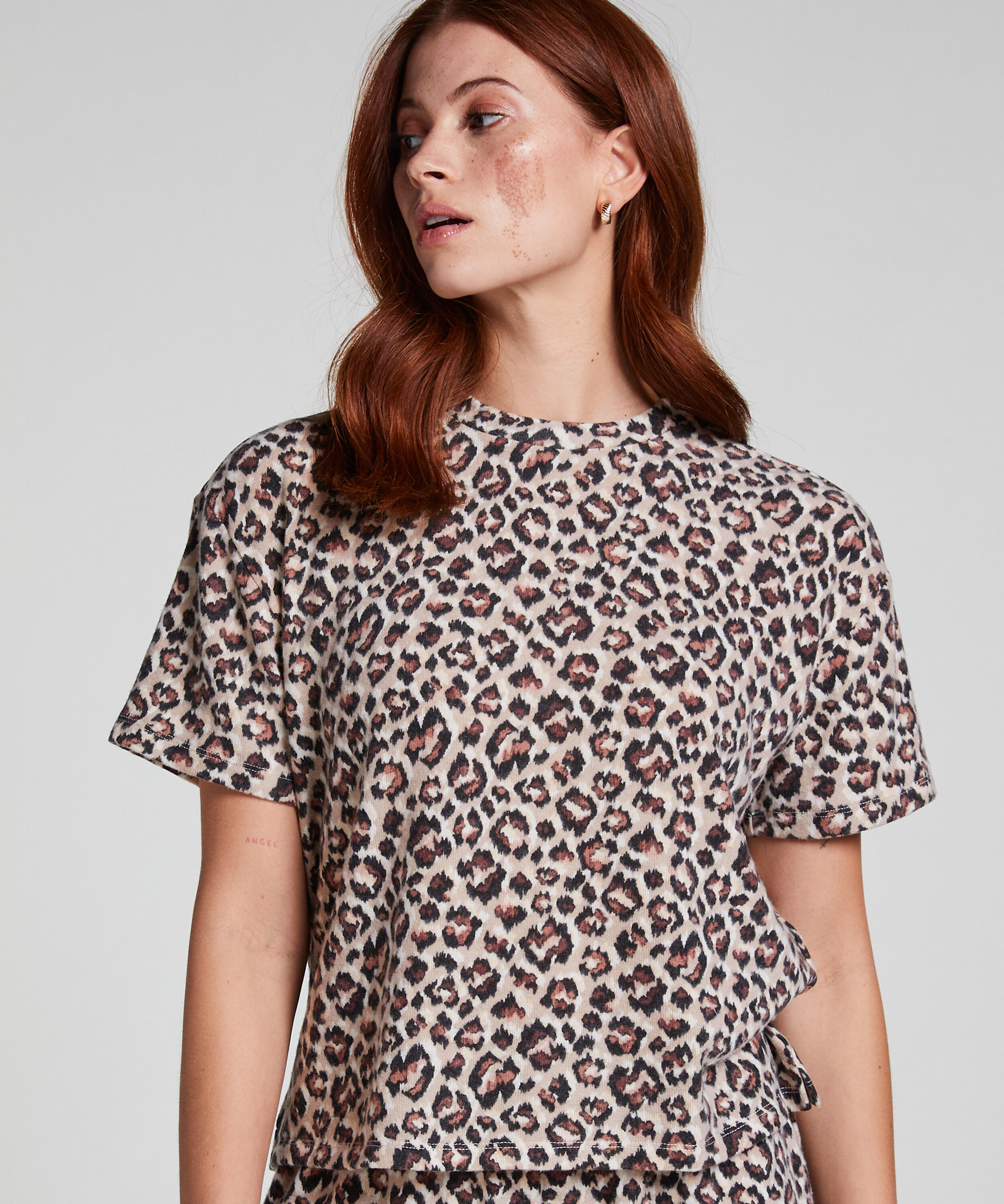 Top Jersey Brushed, Beige Top Jersey Brushed, Beige