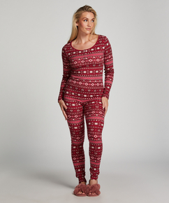 Pyjama-Set, Rot