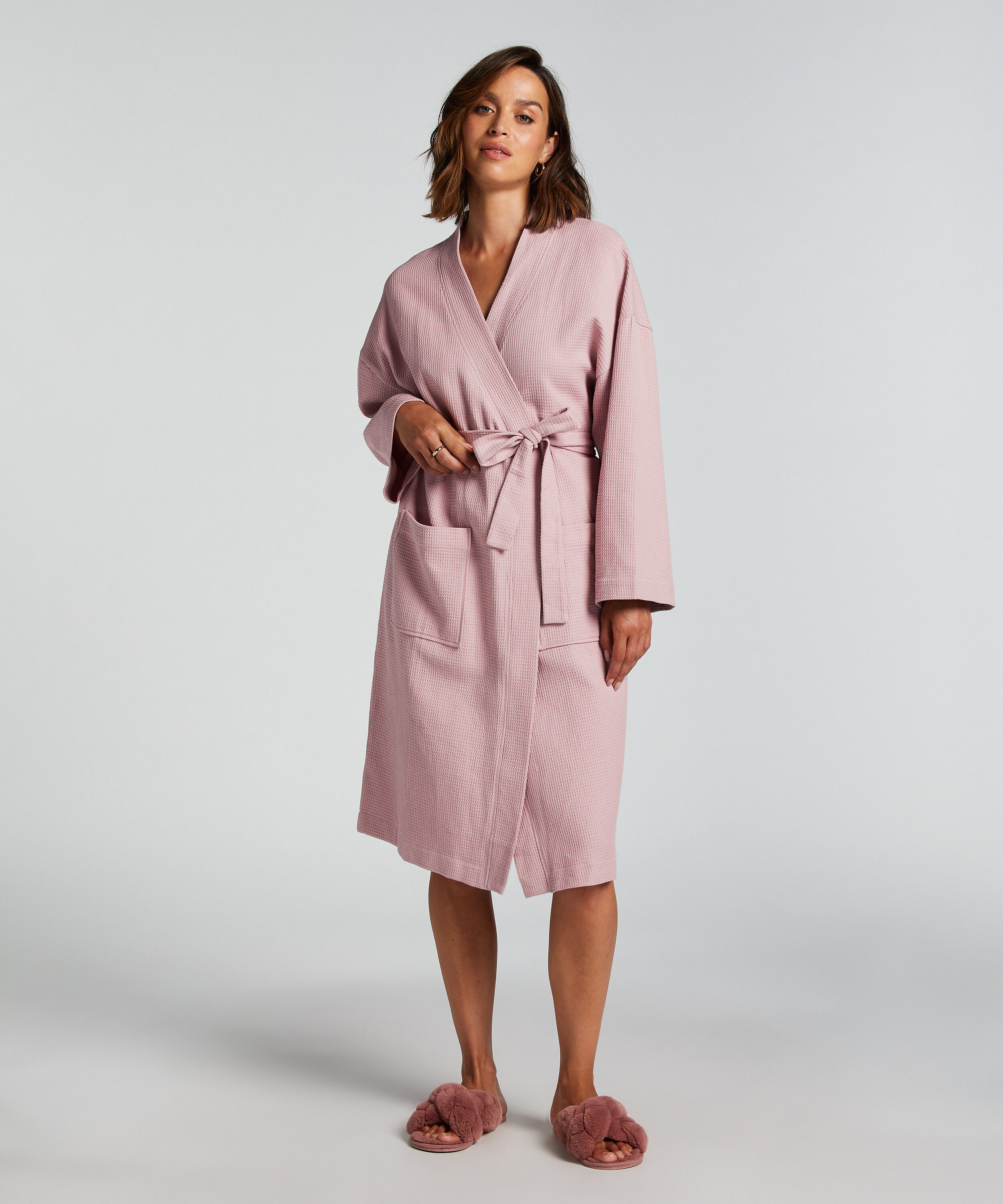Bademantel Waffle, Lila