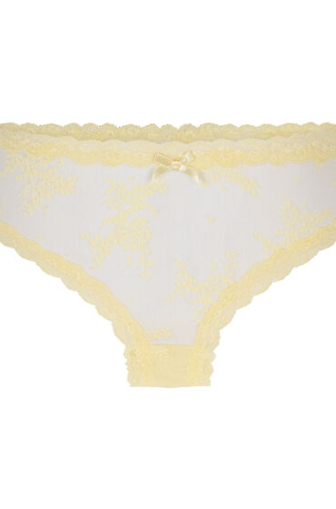 Thumbnail - Hunkemöller Brazilian V-shape Mesh Gelb