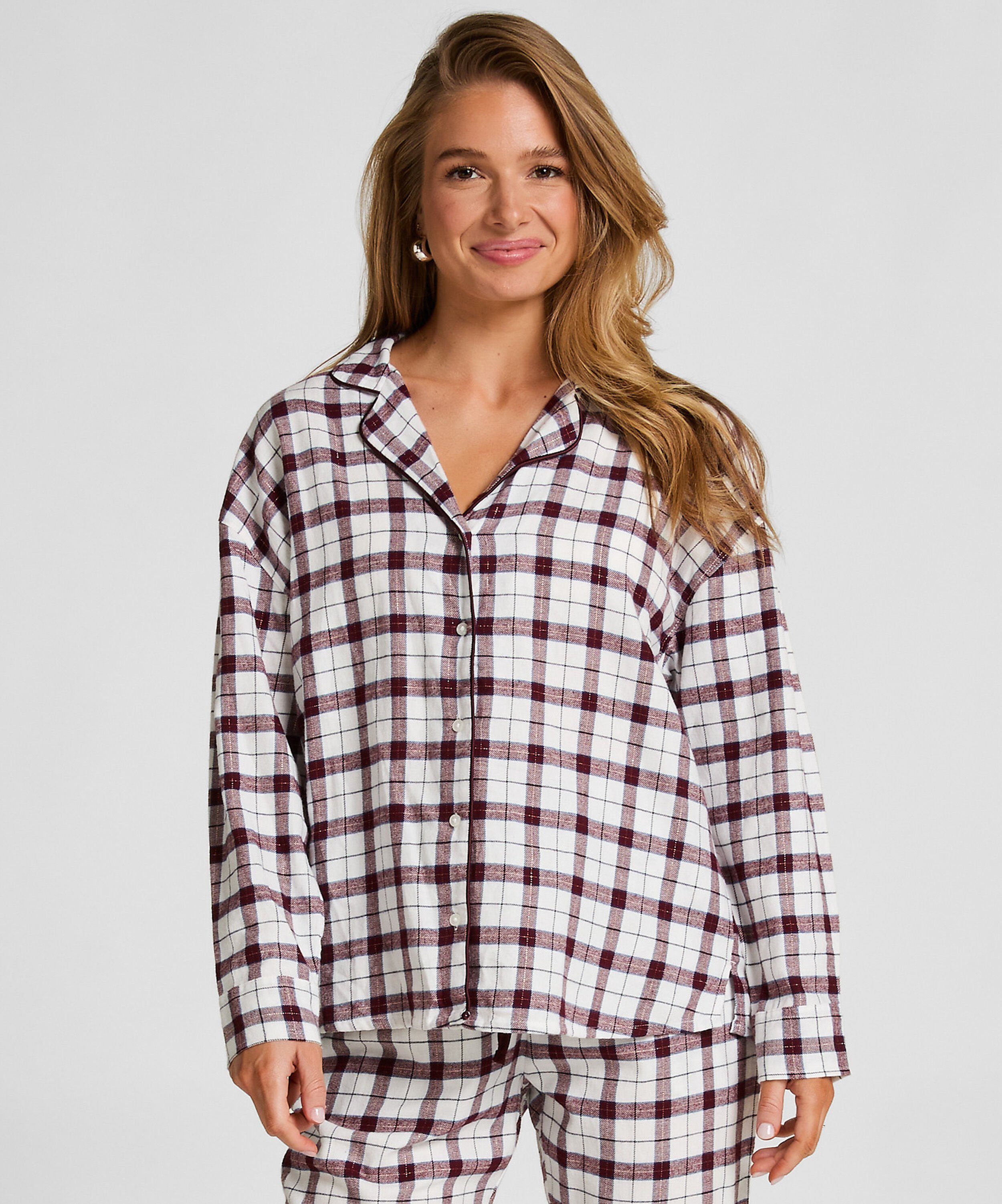 Pyjamatop aus Flanell