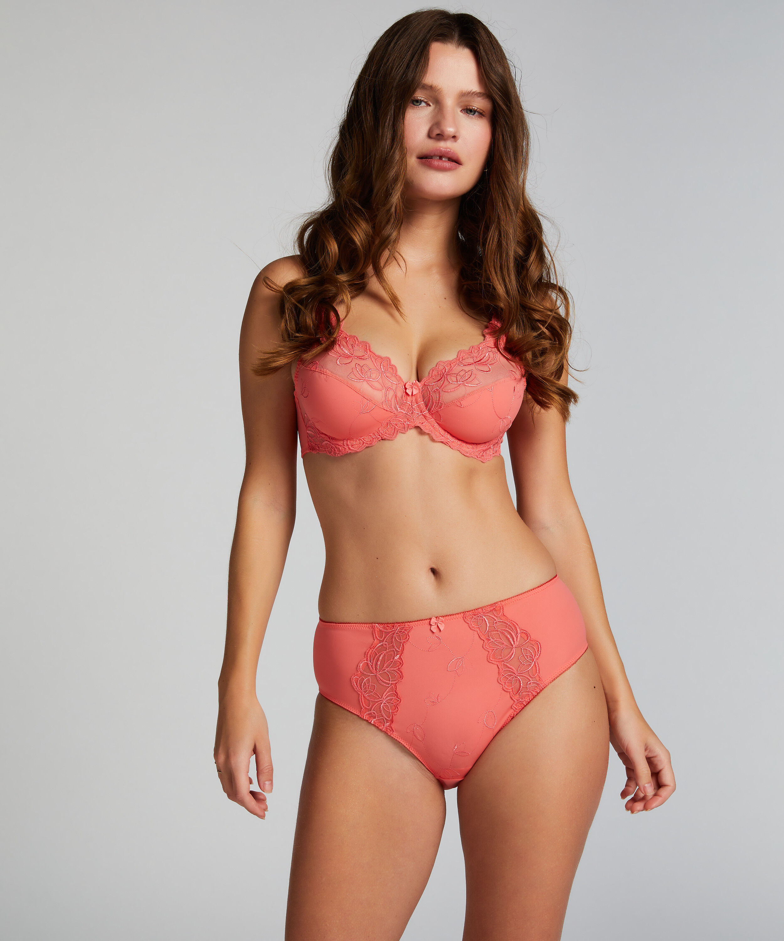 Hochgeschnittener Slip Diva, Rosa