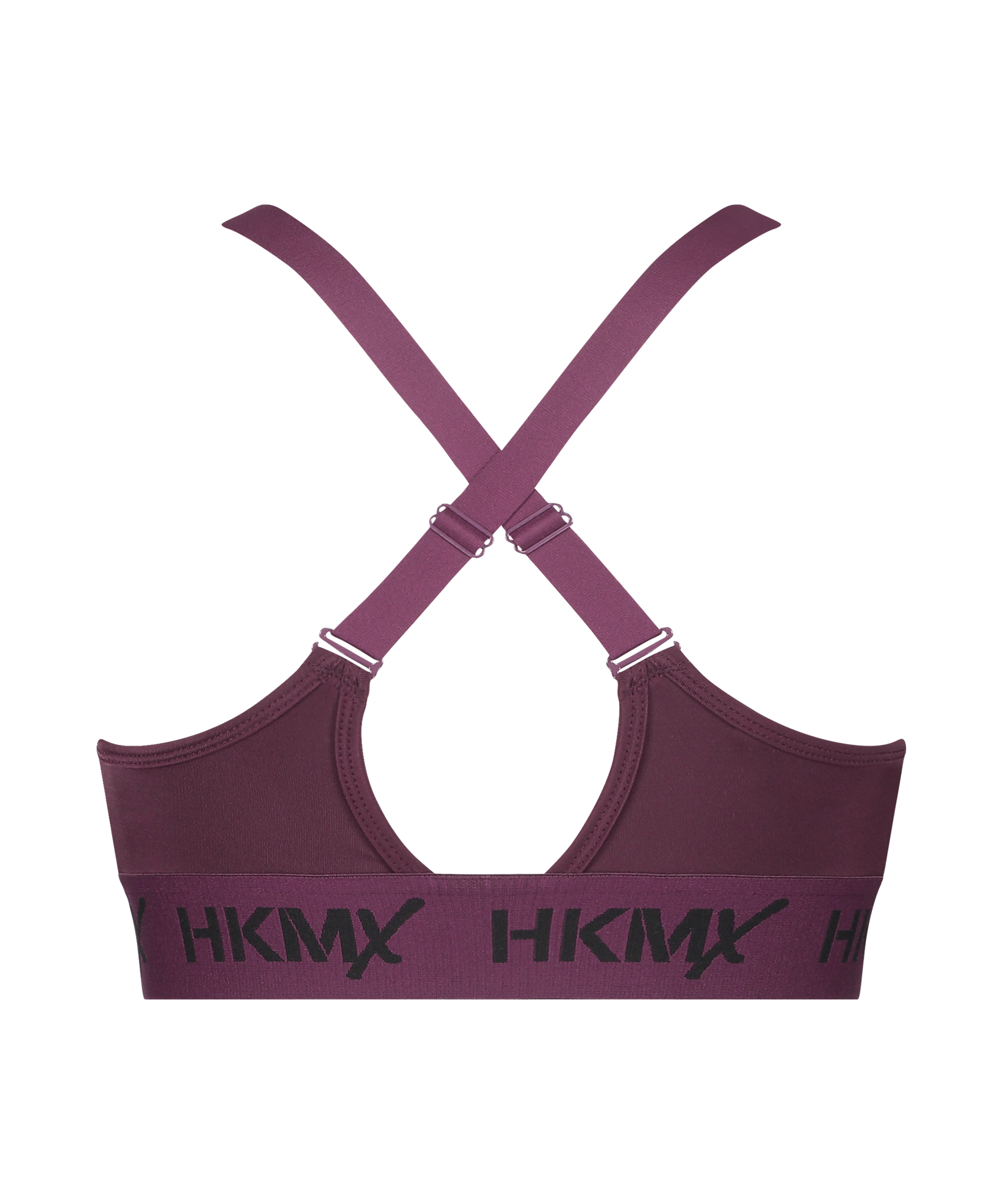 HKMX Sport-BH The Crop Logo Level 1, Lila, main