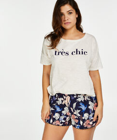 Gewebte Pyjamahose Jakobsmuschel, Rose