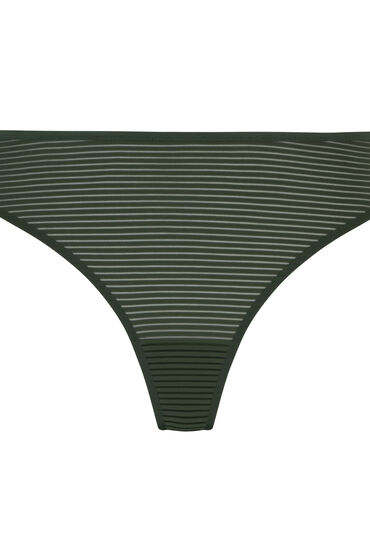 Thumbnail - Hunkemöller Invisible String Stripe Mesh Grün