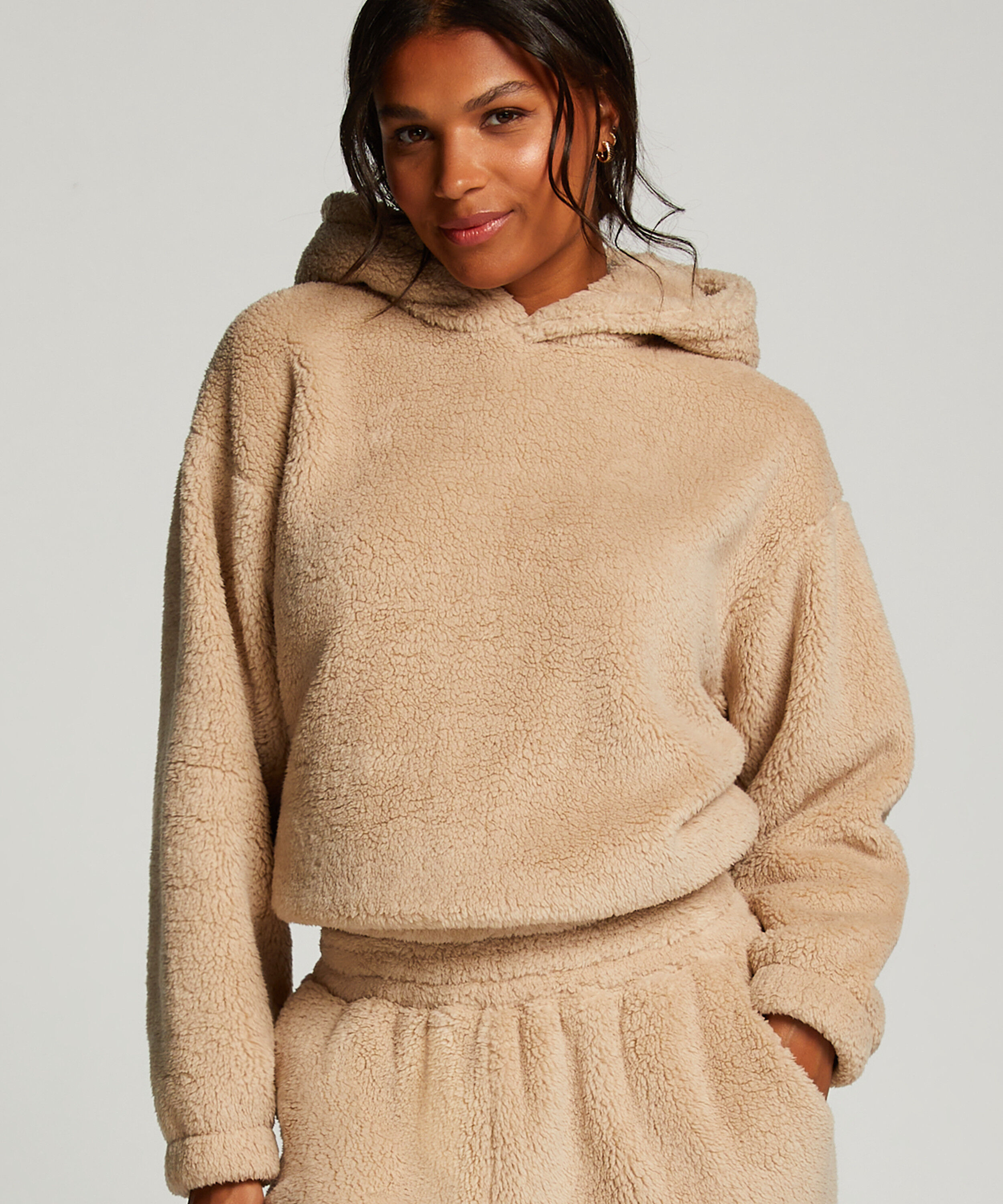 Hoodie aus Fleece Snuggle Tops T Shirts Hunkemoller