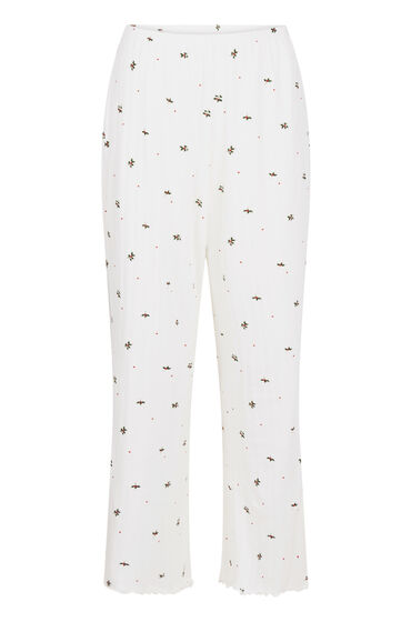 Thumbnail - Hunkemöller Pyjamahosen Pointelle Weiß