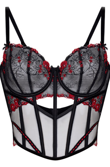 Thumbnail - Hunkemöller Peonie Bustier Schwarz
