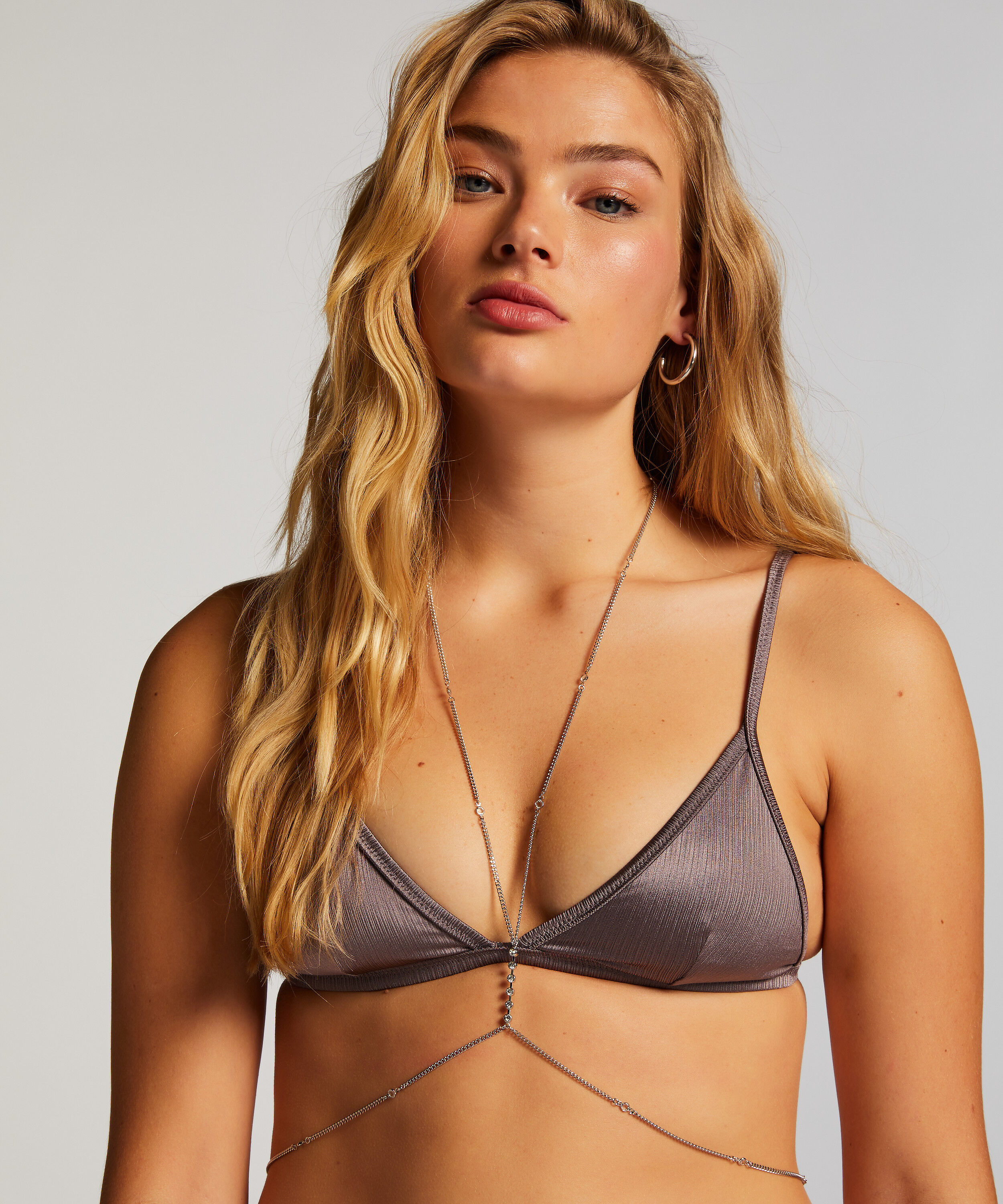 Body Chain Harnisch, Grau