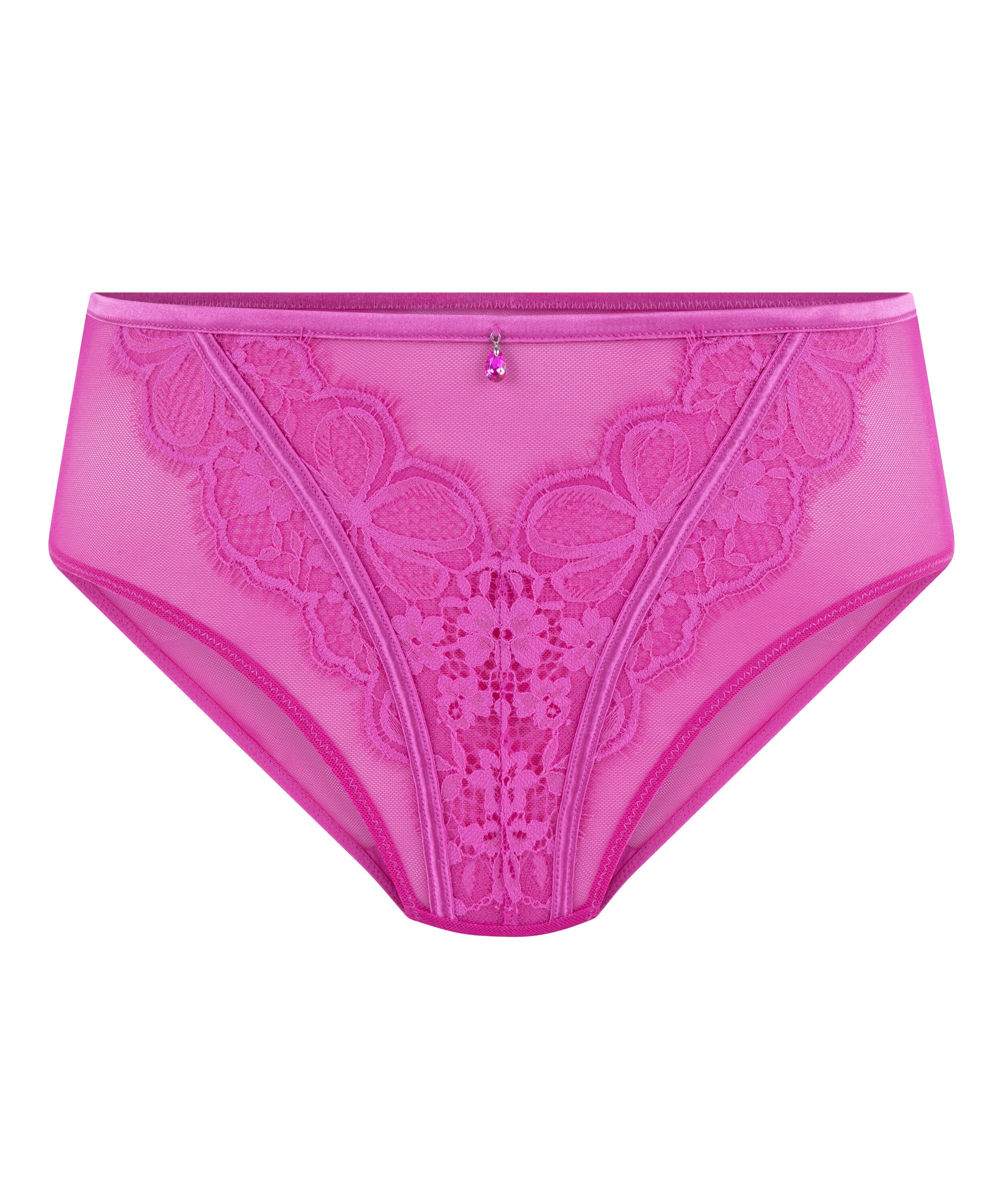 Prina Brazilian mit hohem Beinausschnitt und hoher Taille , Rosa