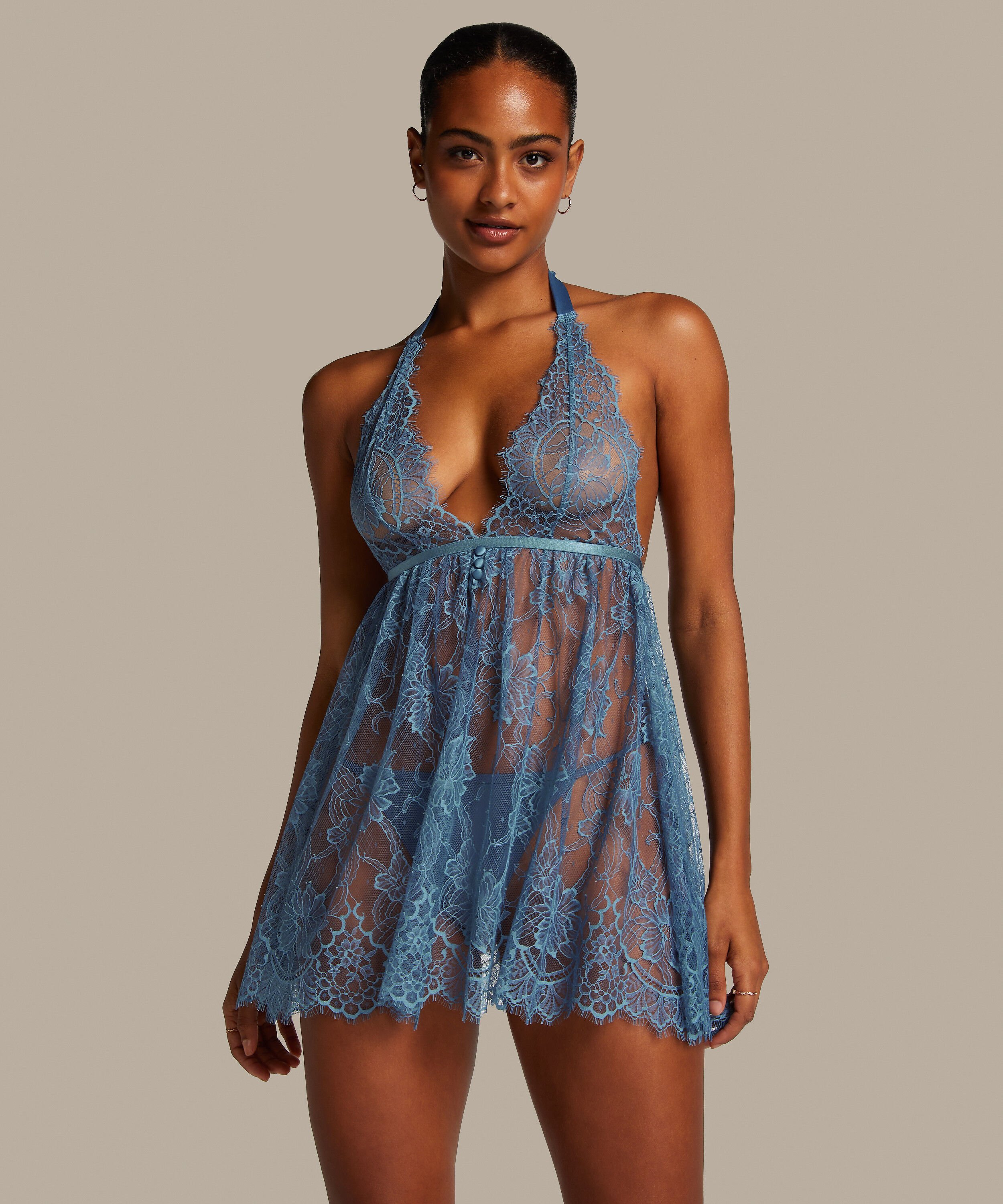 Slipdress Magdalena, Blau Slipdress Magdalena, Blau