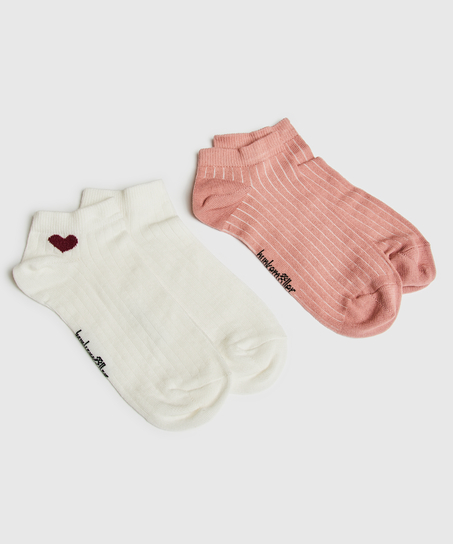 2 Paar Socken, Wei&szlig;