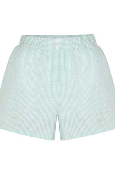 Thumbnail - Hunkemöller Pyjama Short Seersucker Grün