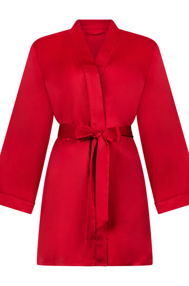 Thumbnail - Hunkemöller Kimono Satin Rot