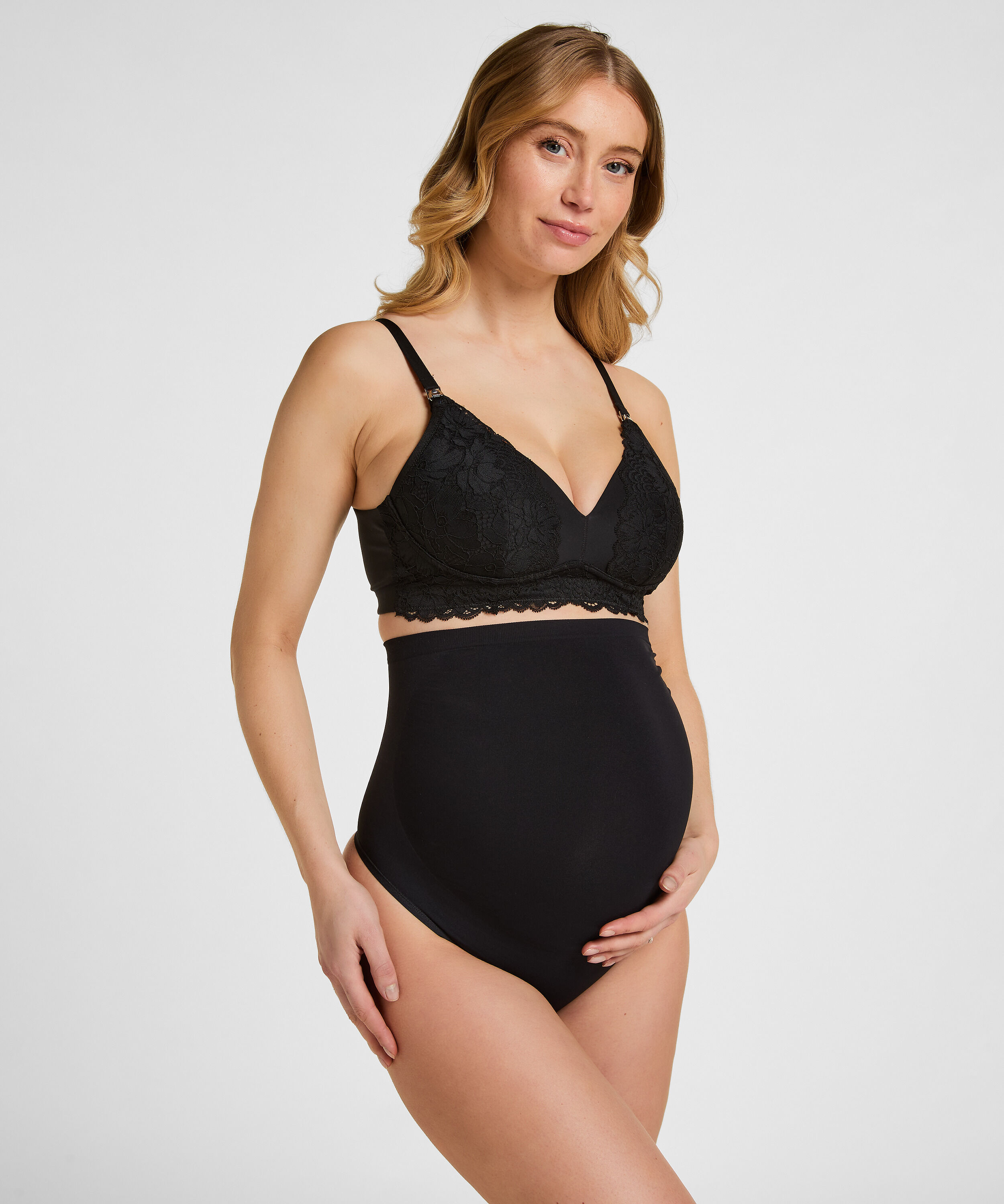 Nahtloser Umstandsstring, Schwarz