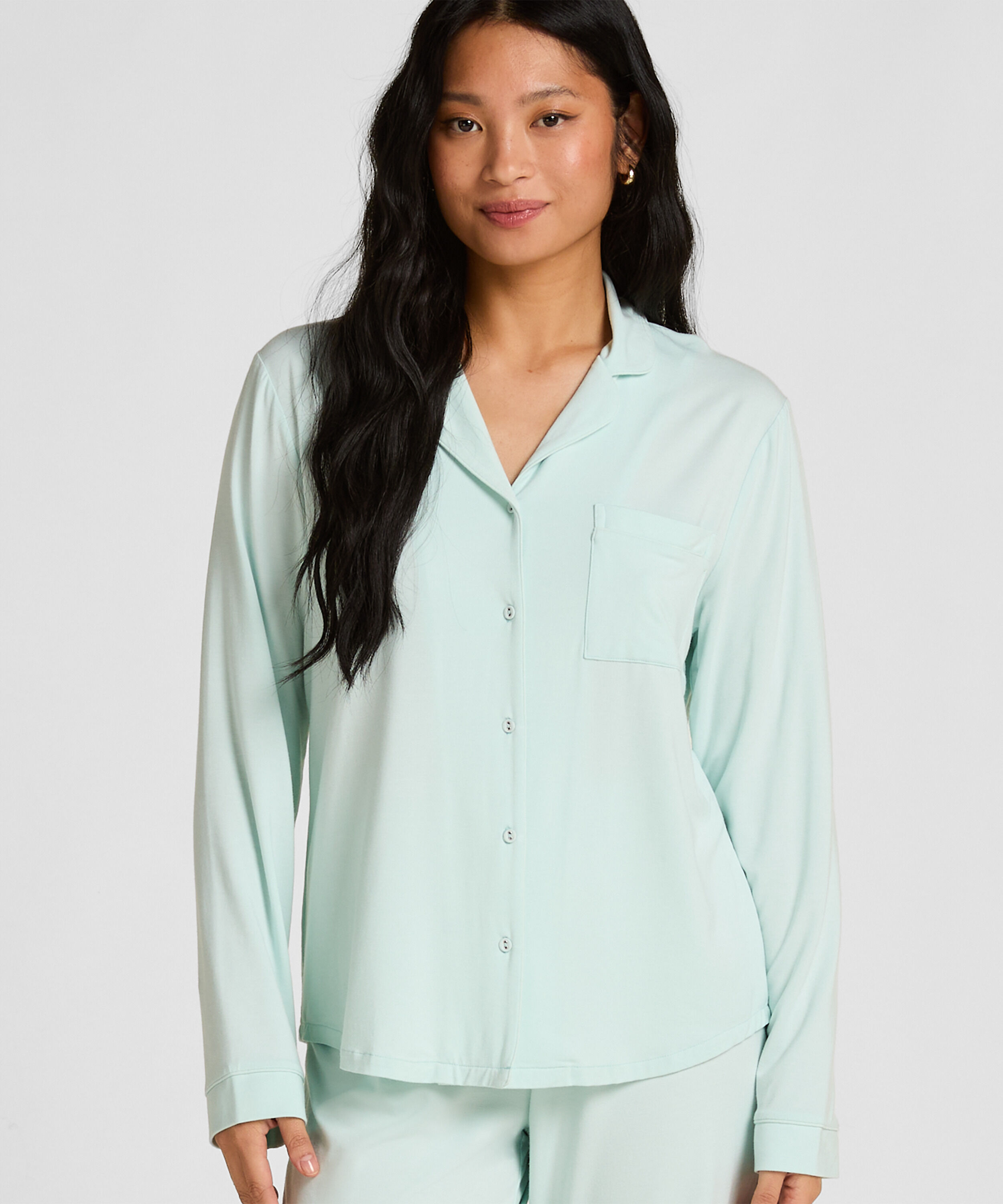 Langärmelige Jersey-Jacke Essential, Grün Langärmelige Jersey-Jacke Essential, Grün