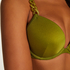 Vorgeformtes Push-up Bügel-Bikini-Top Palm, grün