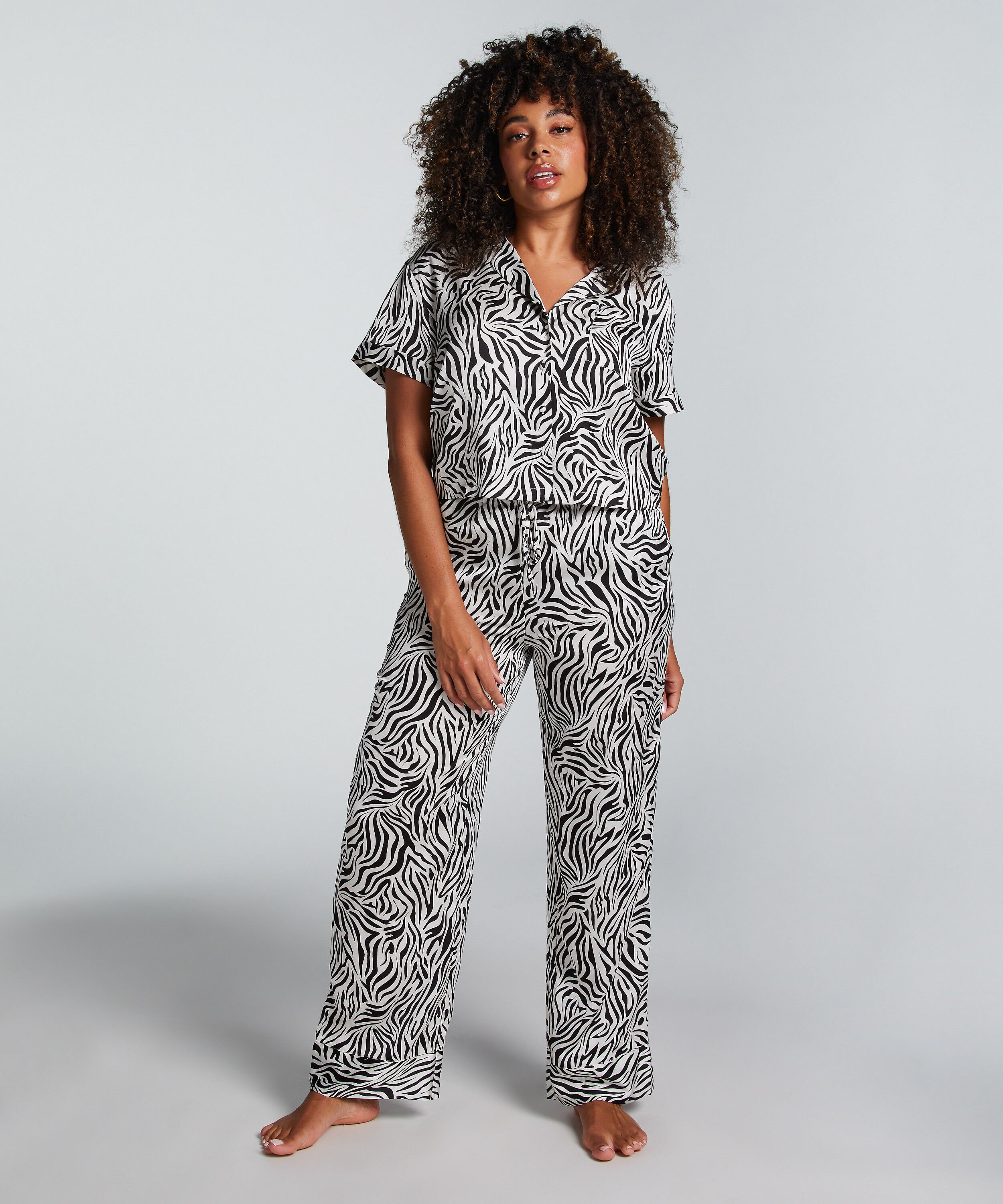 Hose Satin, Weiß Hose Satin, Weiß