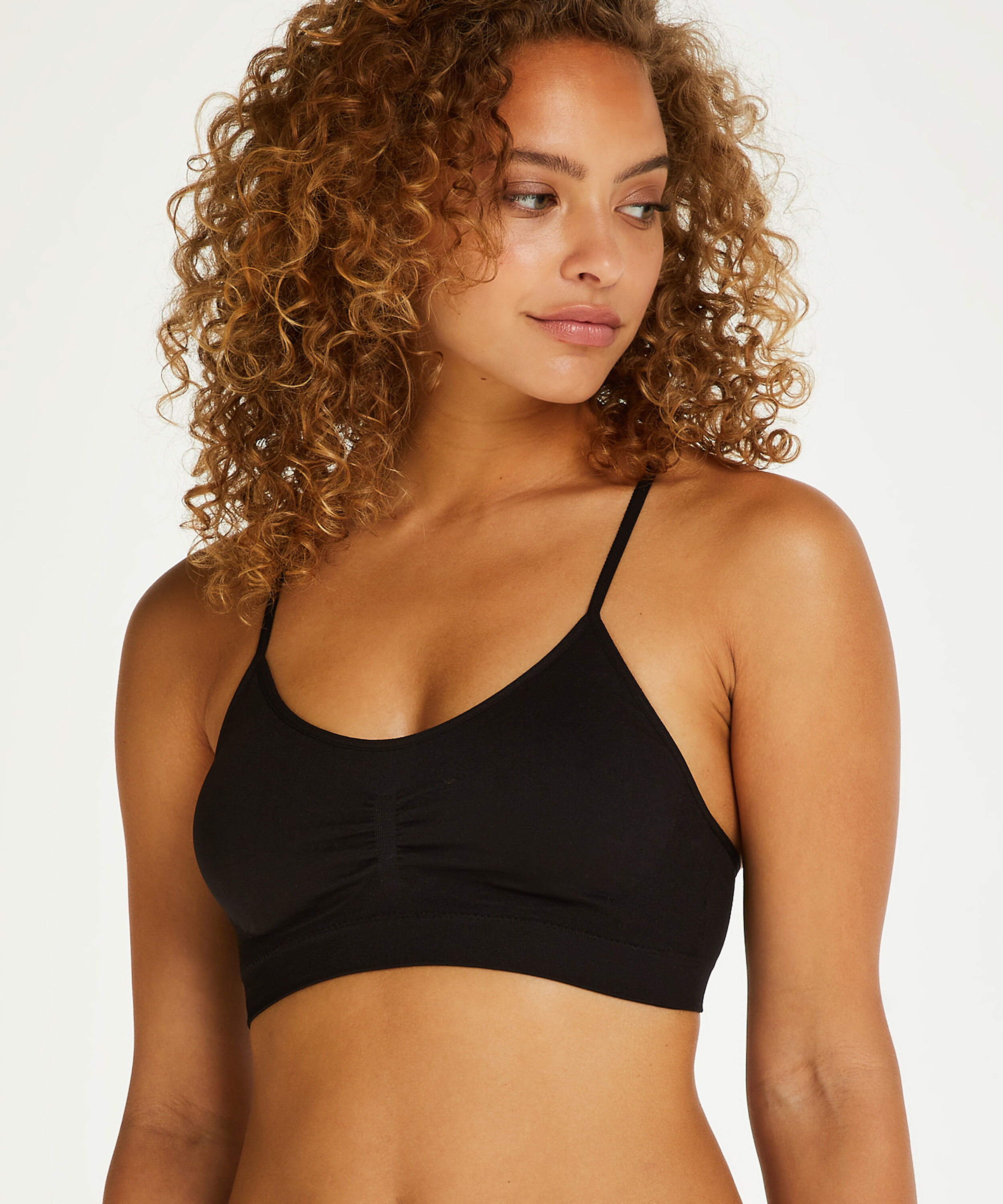 Nahtlose Bralette Marine, Schwarz Nahtlose Bralette Marine, Schwarz