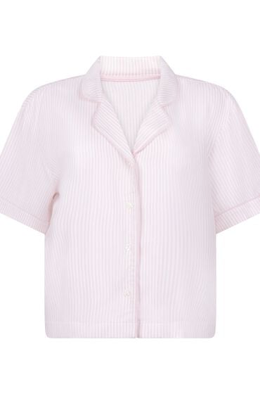 Thumbnail - Hunkemöller Kurzärmelige Pyjama-Jacke Rosa