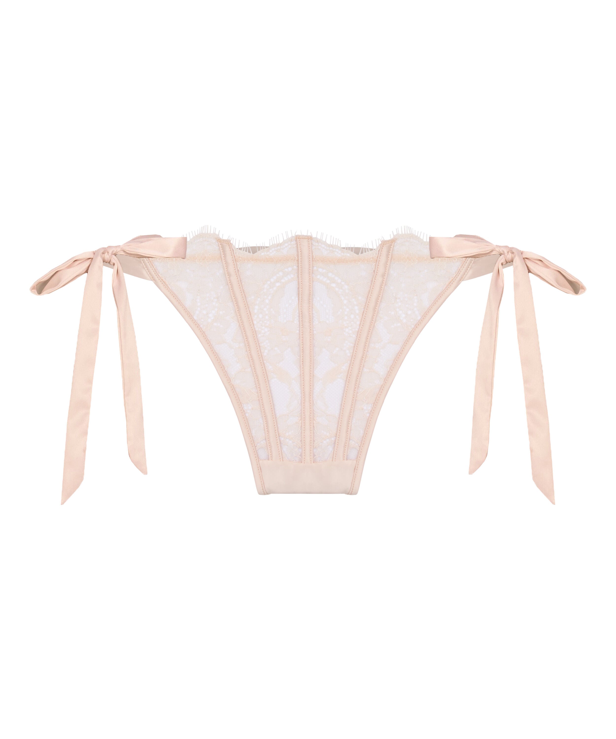 Hoch geschnittener String Sylvia, Beige