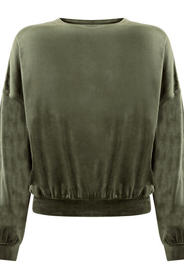 Thumbnail - Hunkemöller Velours Top Grün