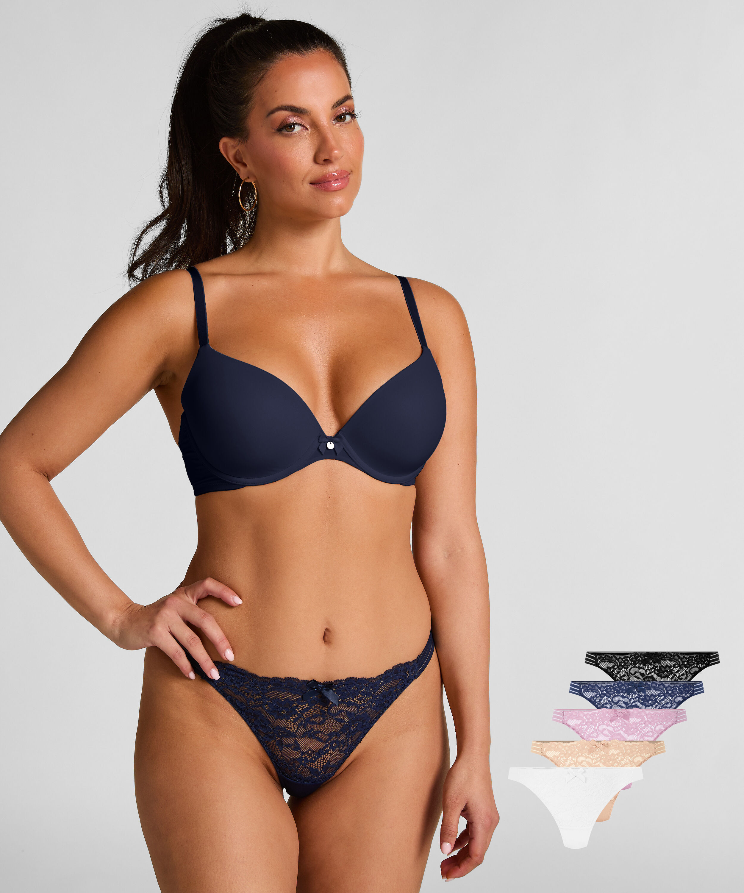 5er-Pack Tangas Sully, Blau 5er-Pack Tangas Sully, Blau