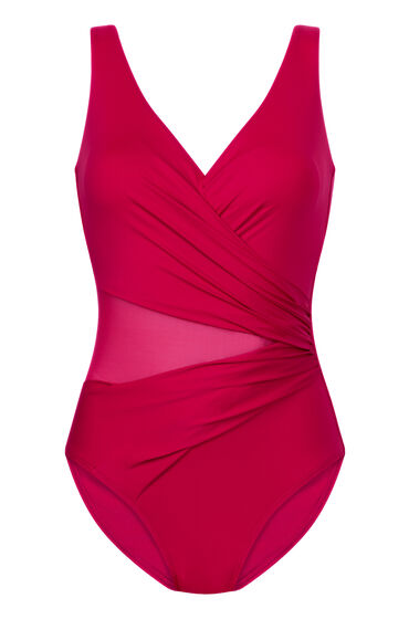 Thumbnail - Hunkemöller Badeanzug Shaping Shell Mesh Rosa