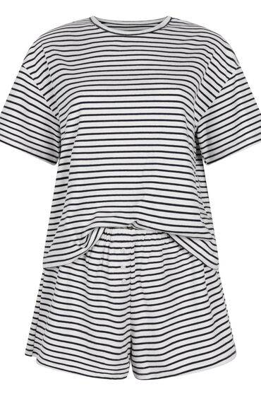 Thumbnail - Hunkemöller Pyjama-Set Jersey Blau